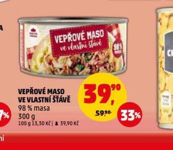 Penny Market Vepřové maso ve vlastní šťávě nabídka