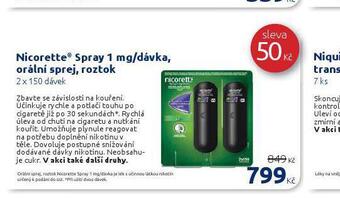 Benu Nicorette spray nabídka