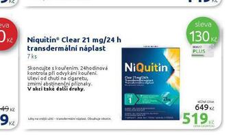 Benu Niquitin clear náplast nabídka
