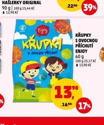 Penny Market Křupky s ovocnou příchutí nabídka
