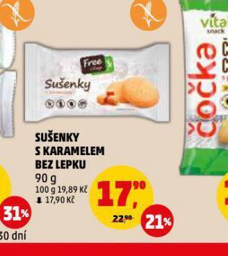 Penny Market Sušenky s karamelem bez lepku nabídka