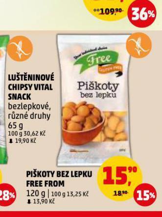 Penny Market Piškoty bez lepku free from nabídka