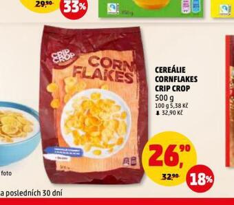 Penny Market Cereálie cornflakes crip crop nabídka