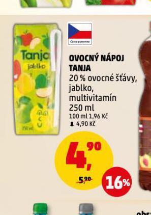 Penny Market Ovocný nápoj tanja nabídka