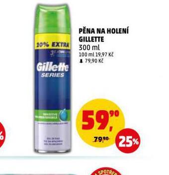 Penny Market Gillette pěna na holení nabídka
