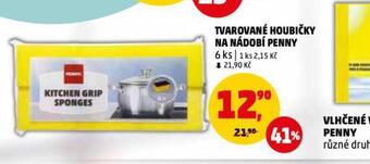 Penny Market Tvarované houbičky na nádobí penny nabídka