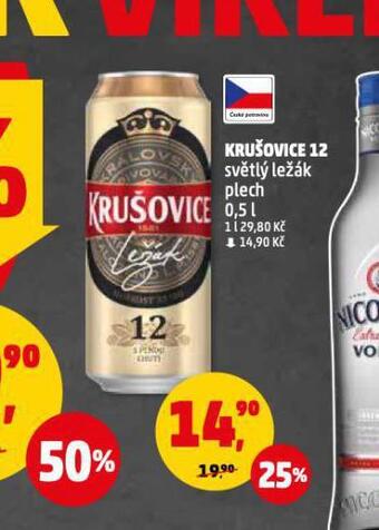 Penny Market Pivo krušovice 12 královský ležák nabídka