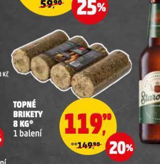 Penny Market Topné brikety nabídka
