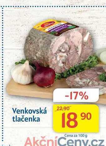 Kubík potraviny Krásno venkovská tlačenka 100 g nabídka