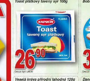 Hruška Toast plátkový tavený sýr nabídka