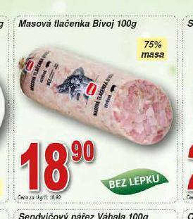 Hruška Masová tlačenka nabídka