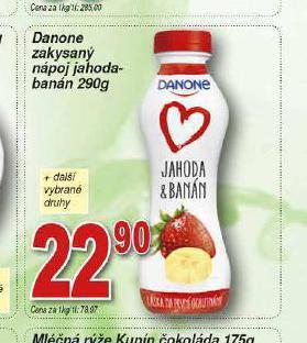 Hruška Danone zakysaný nápoj jahoda-banán nabídka