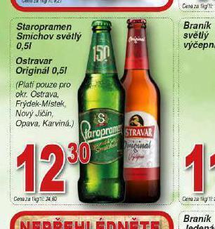 Hruška Pivo staropramen smíchov nabídka