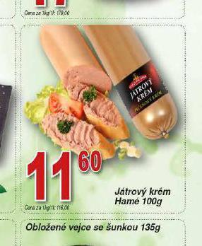 Hruška Játrový krém nabídka