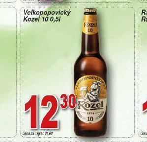 Hruška Pivo velkopopovický kozel 10 nabídka