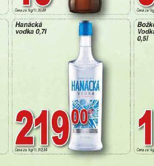 Hruška Hanácká vodka nabídka