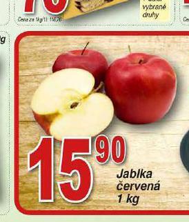 Hruška Jablka červená nabídka