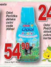 Hruška Odol perlička dětská ústní voda nabídka