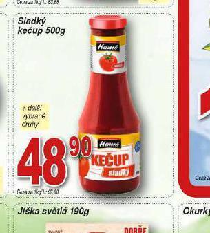 Hruška Hamé sladký kečup nabídka