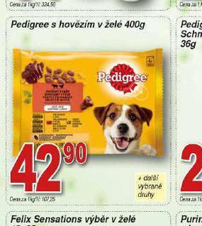Hruška Pedigree s hovězím v želé nabídka