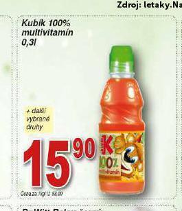 Hruška Kubík 100% multivitamín nabídka