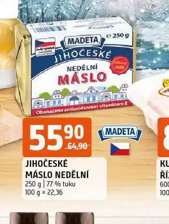 Terno Jihočeské máslo nedělní nabídka