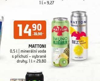 Terno Mattoni s příchutí nabídka