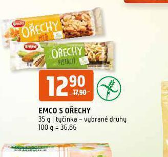 Terno Emco s ořechy nabídka