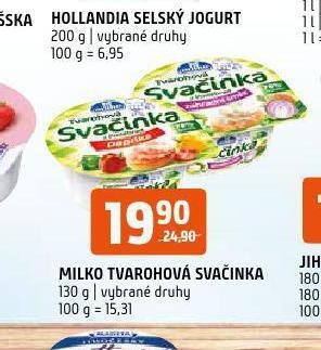 Terno Milko tvarohová svačinka nabídka