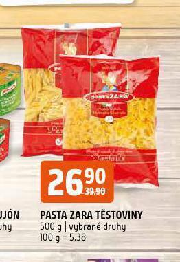 Terno Pasta zara těstoviny nabídka