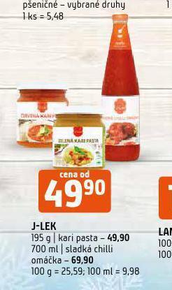 Terno J-lek sladká chilli omáčka nabídka