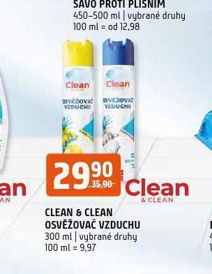 Terno Clean & clean osvěžovač vzduchu nabídka