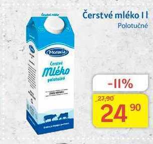 Kubík potraviny Moravia čerstvé mléko polotučné 1l nabídka