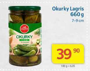 Kubík potraviny Lagris okurky 7-9 cm 660 g nabídka