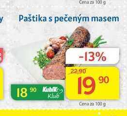 Kubík potraviny Paštika s pečeným masem 100 g nabídka