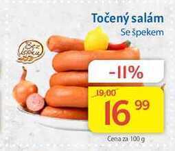 Kubík potraviny Točený salám se špekem 100 g nabídka