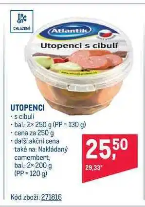 Makro Atlantik utopenci s cibulí 250 g nabídka
