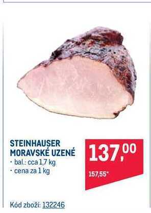 Makro Steinhauser moravské uzené 1 kg nabídka