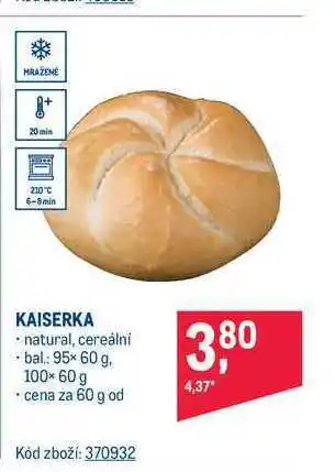 Makro Kaiserka 60g nabídka