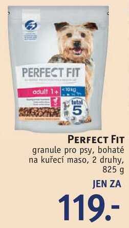 Rossmann Perfect fit granule pro psy, 825 g nabídka