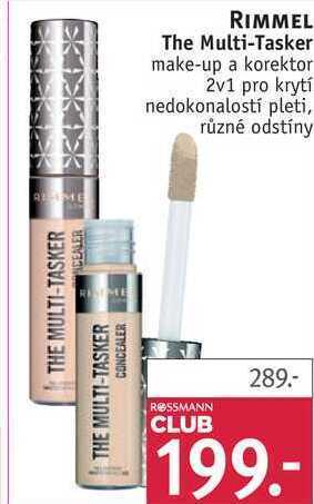 Rossmann Rimmel the multi-tasker make-up a korektor 2v1 nabídka