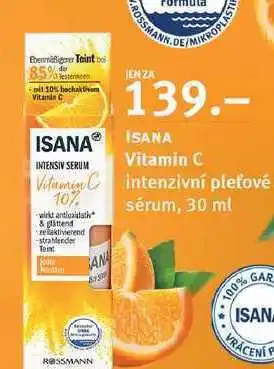 Rossmann Isana vitamin c intenzivní pleťové sérum, 30 ml nabídka