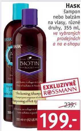 Rossmann Hask šampon na vlasy, 355 ml nabídka