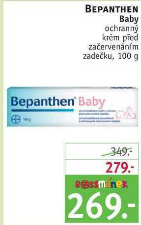 Rossmann Bepanthen baby ochranný krém před začervenáním zadečku, 100 g nabídka