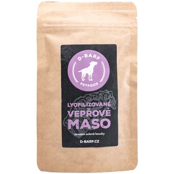 D-barf lyofilizované vepřové maso barf pro psy