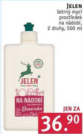 Rossmann Jelen šetrný mycí prostředek na nádobí, 500 ml nabídka