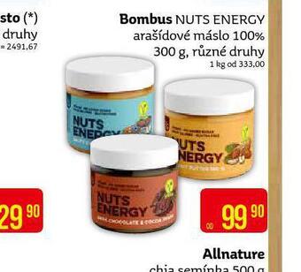 Teta Bombus nuts energy arašídové máslo nabídka