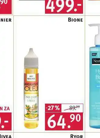 Rossmann Bione arganový olej nabídka