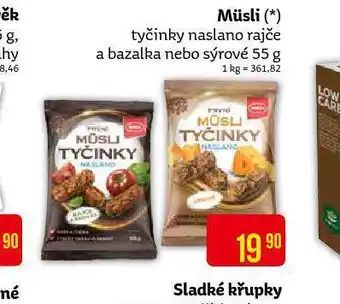 Teta Müsli tyčinky nabídka