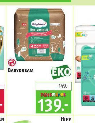 Rossmann Babydream dětské plenky nabídka